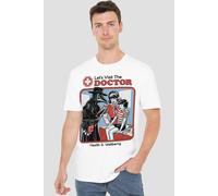 Steven Rhodes Let'S Visit The Doctor T-Shirt, White | Size: 2XL Steven Rhodes White 2XL
