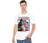 Steven Rhodes Let's Visit The Doctor Unisex T Shirt, White, X-Large