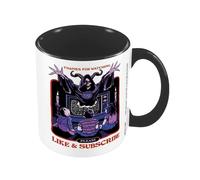 Steven Rhodes Like & Subscribe Inner Two Tone 325ml Mug in White Steven Rhodes White