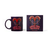 Steven Rhodes Love you to death Purple Mug Candle with Pink Cherry Scent | Size: Medium Steven Rhodes Purple Medium