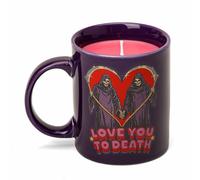 Steven Rhodes Love you to death Purple Mug Candle with Pink Cherry Scent | Size: Medium Steven Rhodes Purple Medium