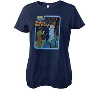 Steven Rhodes Making New Friends Girly Tee Women's T-Shirt Navy, navy, M