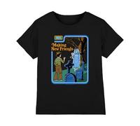 Steven Rhodes Making New Friends Kids T Shirt, Black, 7-8