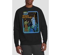 Steven Rhodes Making New Friends Sweatshirt, Black | Size: Small Steven Rhodes Black S