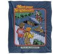 Steven Rhodes Meet Your Neighbours Silky Touch Super Soft Throw Blanket 152 X 127 Cm
