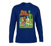 Steven Rhodes Men's Don´t Talk To Strangers Long-Sleeved T-Shirt in Navy | Size: 2XL Steven Rhodes Navy 2XL