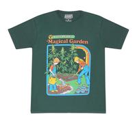 Steven Rhodes Men's Let´s Plant A Magical Garden T-Shirt in Green | Size: Medium Steven Rhodes Green M