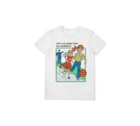 Steven Rhodes Men's Let´s Run Away T-Shirt in White | Size: XL Steven Rhodes White XL