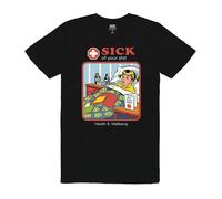 Steven Rhodes Men's Sick of Your Short-Sleeved T-Shirt in Black | Size: Small Steven Rhodes Black S