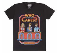 Steven Rhodes Men's Who Cares T-Shirt in Black | Size: XL Steven Rhodes Black XL