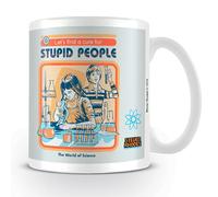 Steven Rhodes MG25682 11 oz/ 315 ml Let's Find A Cure for Stupid People Ceramic