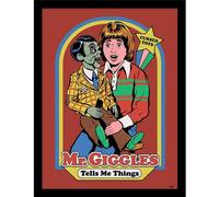 Steven Rhodes Mr Giggles Framed Poster Steven Rhodes Multicolor
