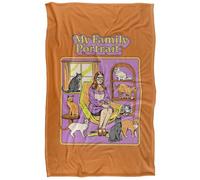 Steven Rhodes My Family Portrait Silky Touch Super Soft Throw Blanket 91 X 147 Cm
