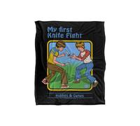 Steven Rhodes My First Knife Fight Silky Touch Super Soft Throw Blanket 91 X 147 Cm