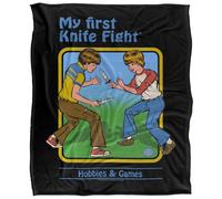 Steven Rhodes My First Knife Fight Silky Touch Super Soft Throw Blanket 152 X 127 Cm