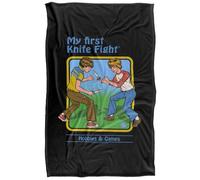 Steven Rhodes My First Knife Fight Silky Touch Super Soft Throw Blanket 91 X 147 Cm