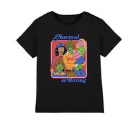 Steven Rhodes Normal Is Boring Kids T-Shirt, Black | Size: 5-6 Years Steven Rhodes Black 5-6 Years