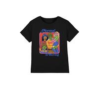 Steven Rhodes Normal Is Boring Kids T-Shirt, Black | Size: 5-6 Years Steven Rhodes Black 5-6 Years
