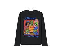 Steven Rhodes Normal Is Boring Long Sleeve T-Shirt, Black | Size: Medium Steven Rhodes Black M
