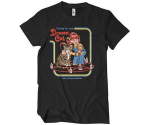 Steven Rhodes Officially Licensed Caring for Your Demon Cat Mens T-Shirt