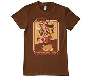 Steven Rhodes Officially Licensed Coping with Stress Mens T-Shirt (Brown), Medium