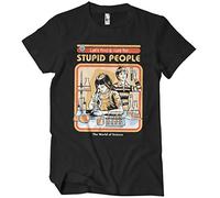 Steven Rhodes Officially Licensed Cure for Stupid People Mens T-Shirt (Black), X-Large