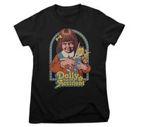 Steven Rhodes Officially Licensed Dolly Has an Accident Women T-Shirt