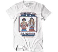 Steven Rhodes Officially Licensed Just Say No to Sports Mens T-Shirt (White), Medium