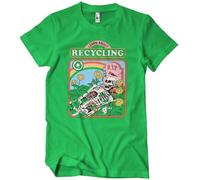 Steven Rhodes Officially Licensed Learn About Recycling Mens T-Shirt (Green), Medium