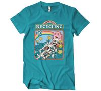 Steven Rhodes Officially Licensed Learn About Recycling Mens T-Shirt (TropicalBlue), Large