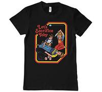 Steven Rhodes Officially Licensed Let's Sacrifice Toby Mens T-Shirt (Black), Large
