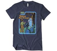 Steven Rhodes Officially Licensed Making New Friends Mens T-Shirt (Navy), X-Large