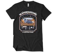 Steven Rhodes Officially Licensed Manifesting A Little Nap Mens T-Shirt (Black), Medium