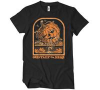 Steven Rhodes Officially Licensed Mentally I'm Here Mens T-Shirt (Black), XXX-Large