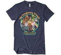 Steven Rhodes Officially Licensed My Imaginary Friends Think I'm Cool Mens T-Shirt