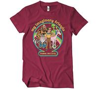 Steven Rhodes Officially Licensed My Imaginary Friends Think I'm Cool Mens T-Shirt