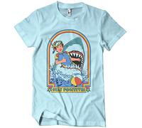 Steven Rhodes Officially Licensed Stay Positive Mens T-Shirt (Sky Blue), Large