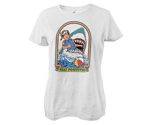 Steven Rhodes Officially Licensed Stay Positive Women T-Shirt (White), Medium