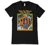 Steven Rhodes Officially Licensed This is Where I Go to Cry Mens T-Shirt (Black), XX-Large