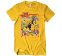 Steven Rhodes Officially Licensed Time Travel for Beginners Mens T-Shirt (Gold), Medium