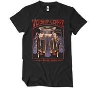 Steven Rhodes Officially Licensed Worship Coffee Mens T-Shirt (Black), Medium
