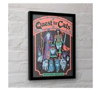 Steven Rhodes Quest For Cats Framed Poster Steven Rhodes Multicolor