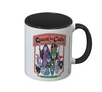 Steven Rhodes Quest For Cats Inner Two Tone Mug in White Steven Rhodes White