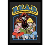 Steven Rhodes Read Framed Poster in True Black Steven Rhodes True Black
