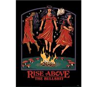 Steven Rhodes Rise Above The Bull Print Steven Rhodes Multicolor