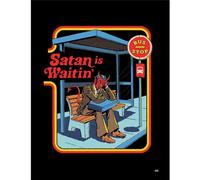 Steven Rhodes Satan Is Waitin´ Framed Poster in Black Steven Rhodes Black