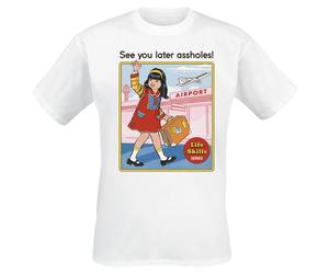 Steven Rhodes See You Later Assholes T-Shirt white L