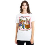 Steven Rhodes Sell Your Soul Ladies T Shirt, White, Medium