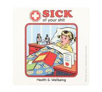 Steven Rhodes Sick Of Your Coaster Steven Rhodes Multicolor