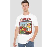 Steven Rhodes Sick Of Your Sh T-Shirt, White | Size: Medium Steven Rhodes White M